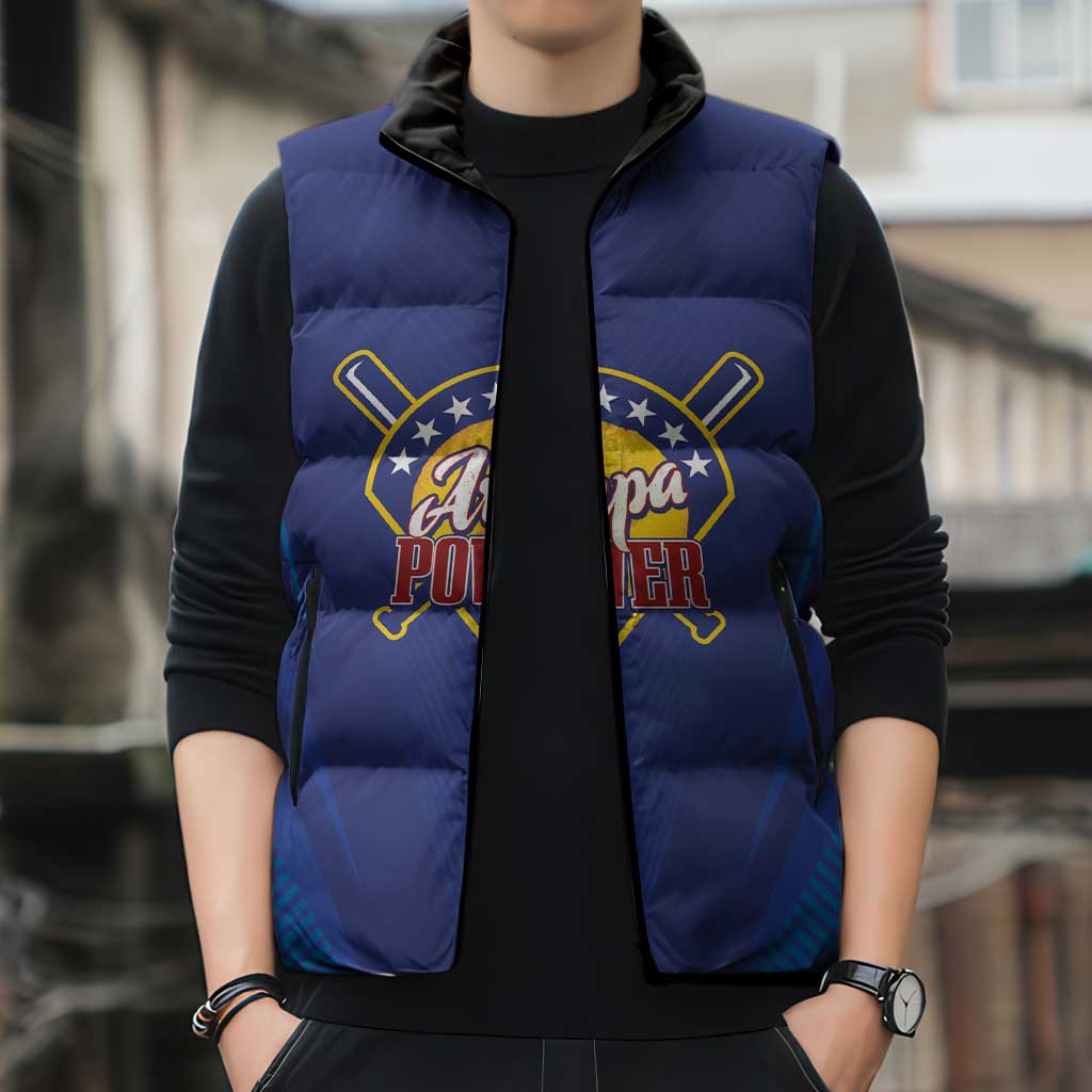 Venezuela Baseball Campeon Custom Sleeveless Puffer Jacket Arepa Powers