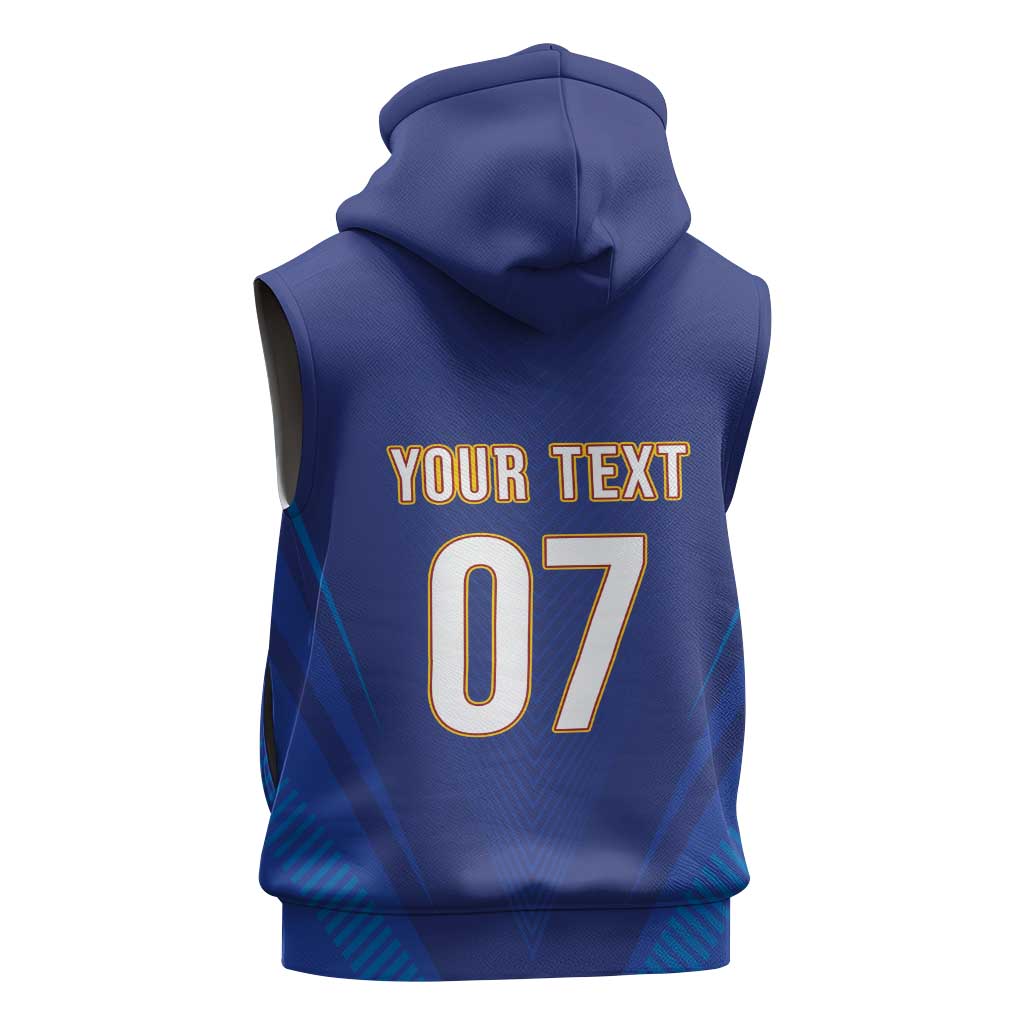 Venezuela Baseball Campeon Custom Sleeveless Zip Hoodie Arepa Powers