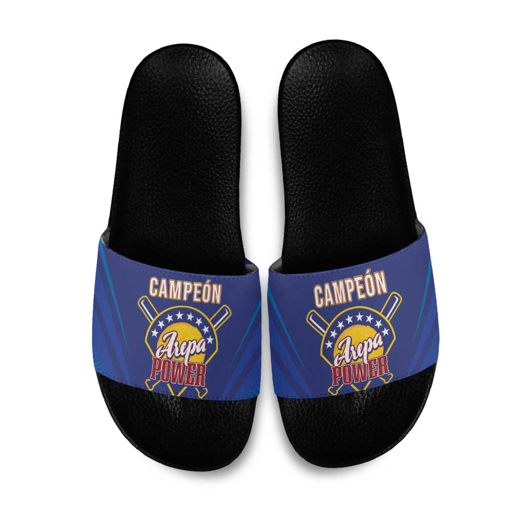 Venezuela Baseball Campeon Slide Sandals Arepa Powers