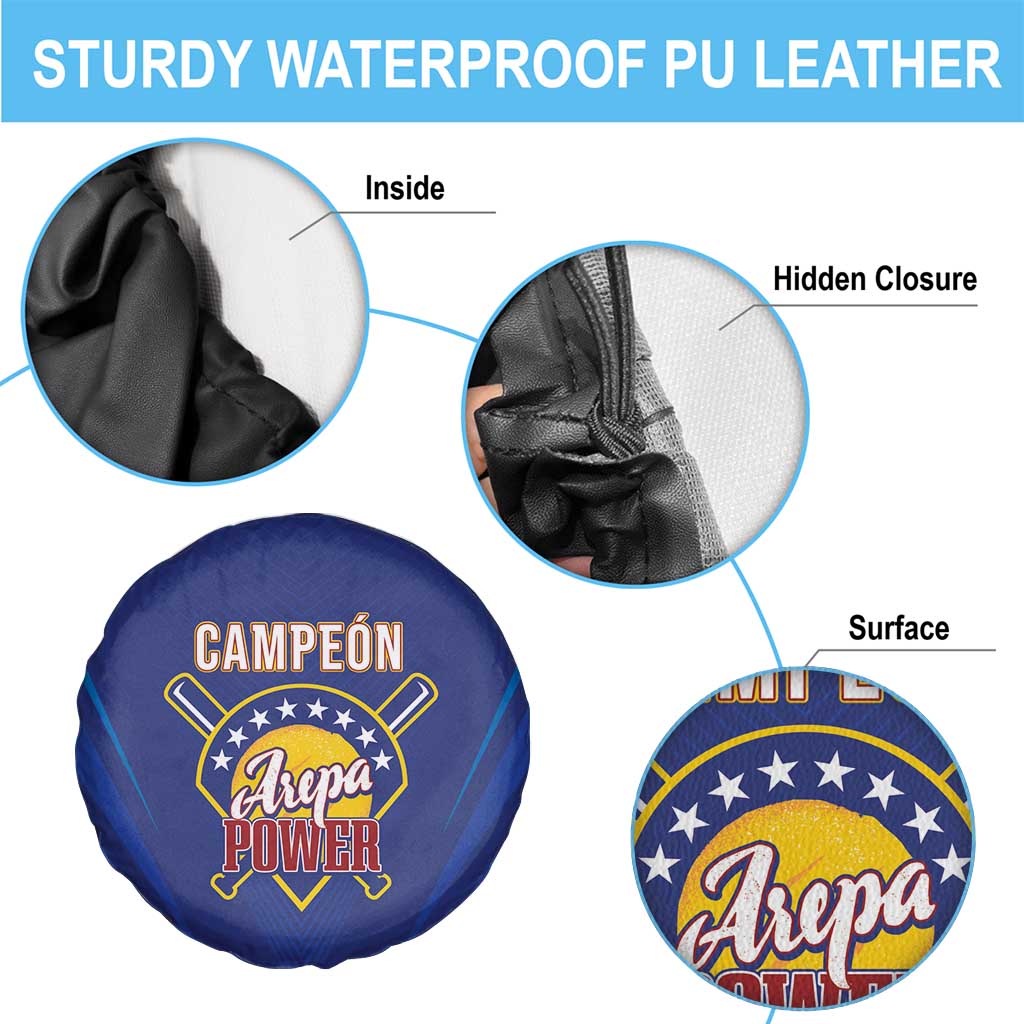 Venezuela Baseball Campeon Spare Tire Cover Arepa Powers