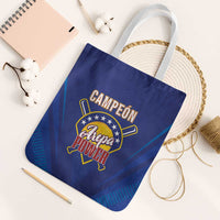 Venezuela Baseball Campeon Tote Bag Arepa Powers