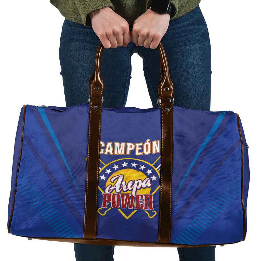Venezuela Baseball Campeon Travel Bag Arepa Powers