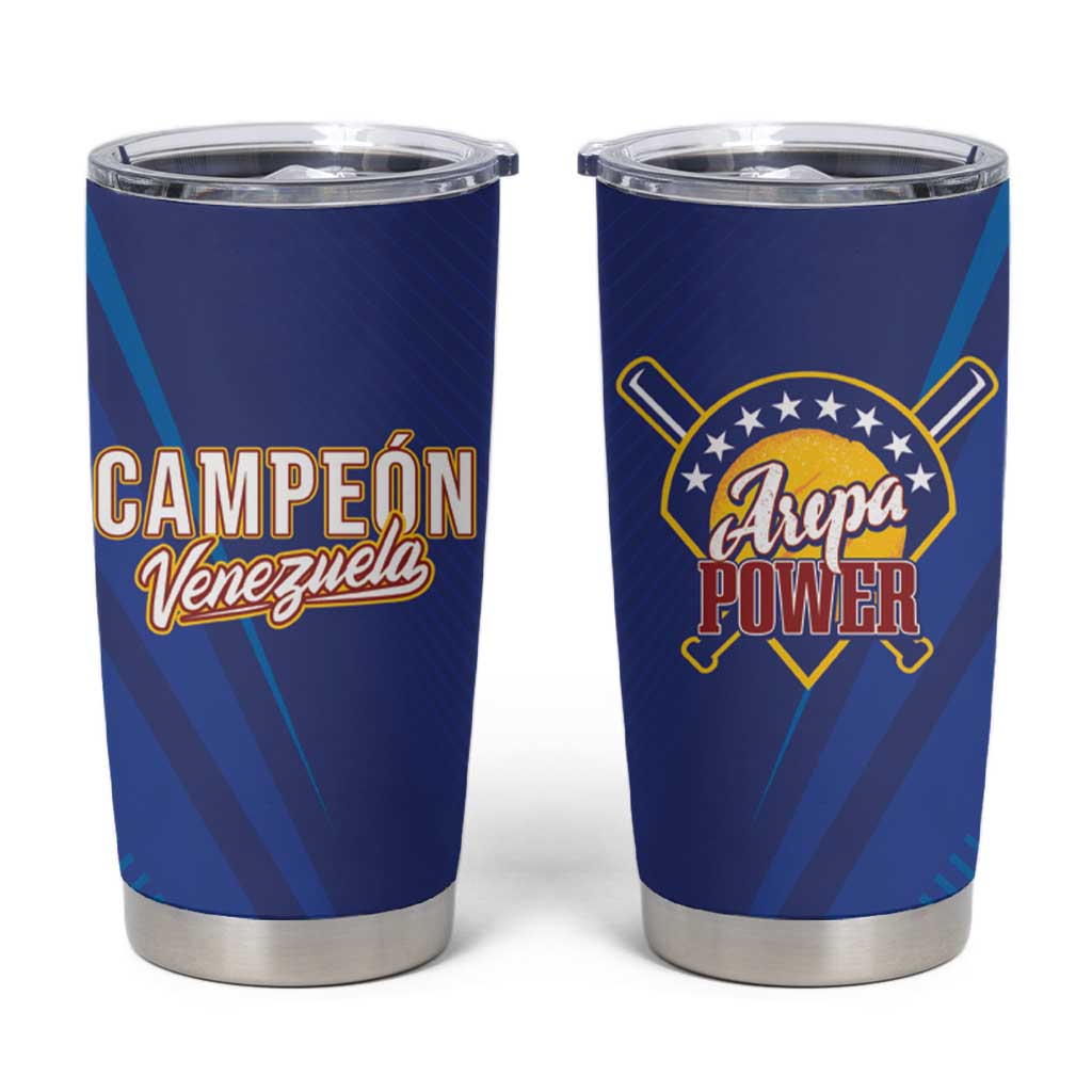 Venezuela Baseball Campeon Tumbler Cup Arepa Powers