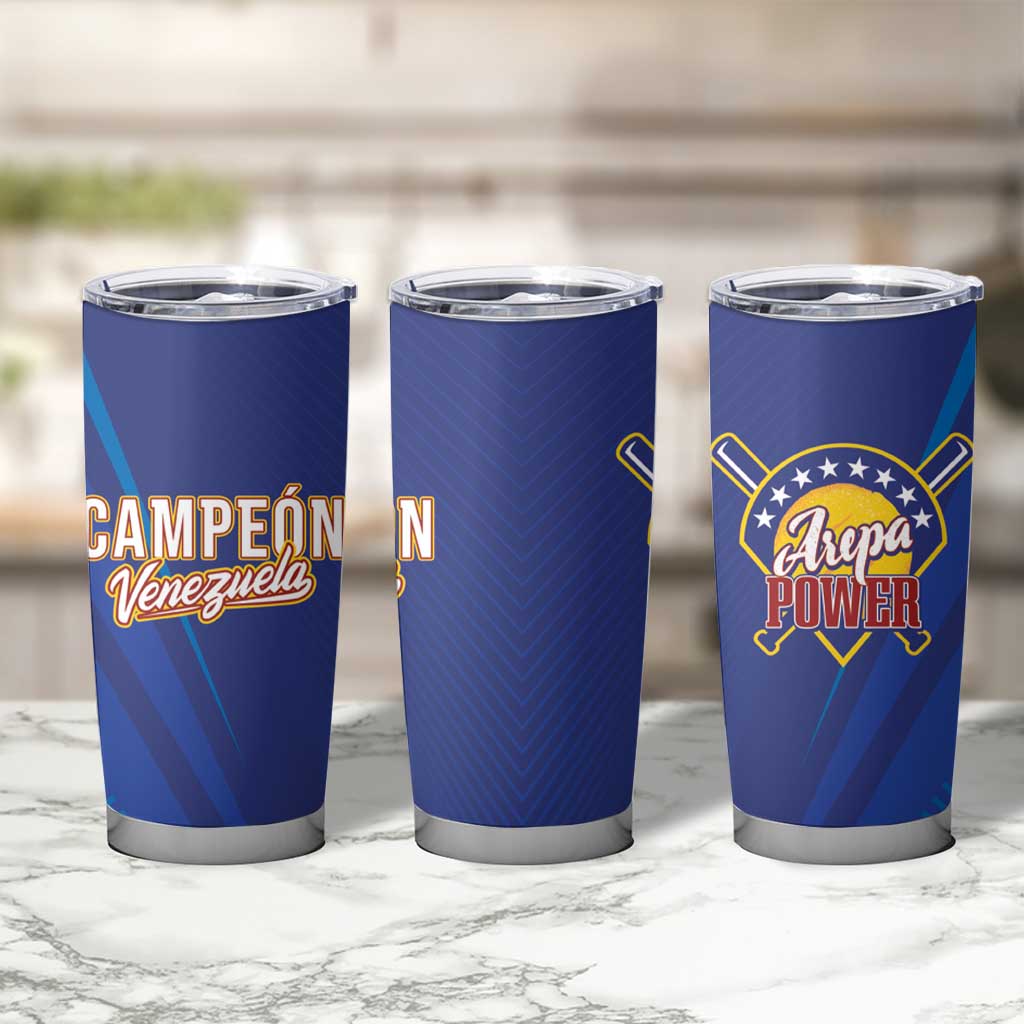 Venezuela Baseball Campeon Tumbler Cup Arepa Powers