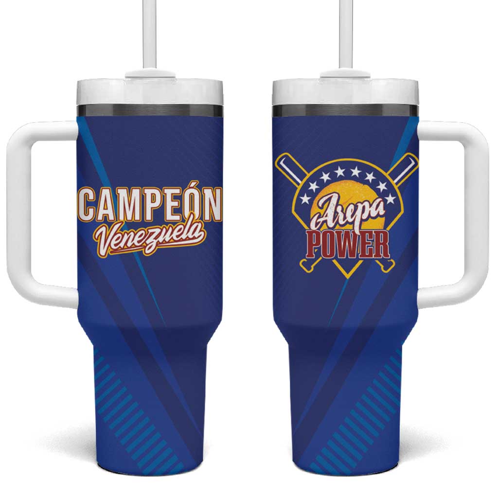 Venezuela Baseball Campeon Tumbler With Handle Arepa Powers