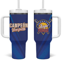 Venezuela Baseball Campeon Tumbler With Handle Arepa Powers