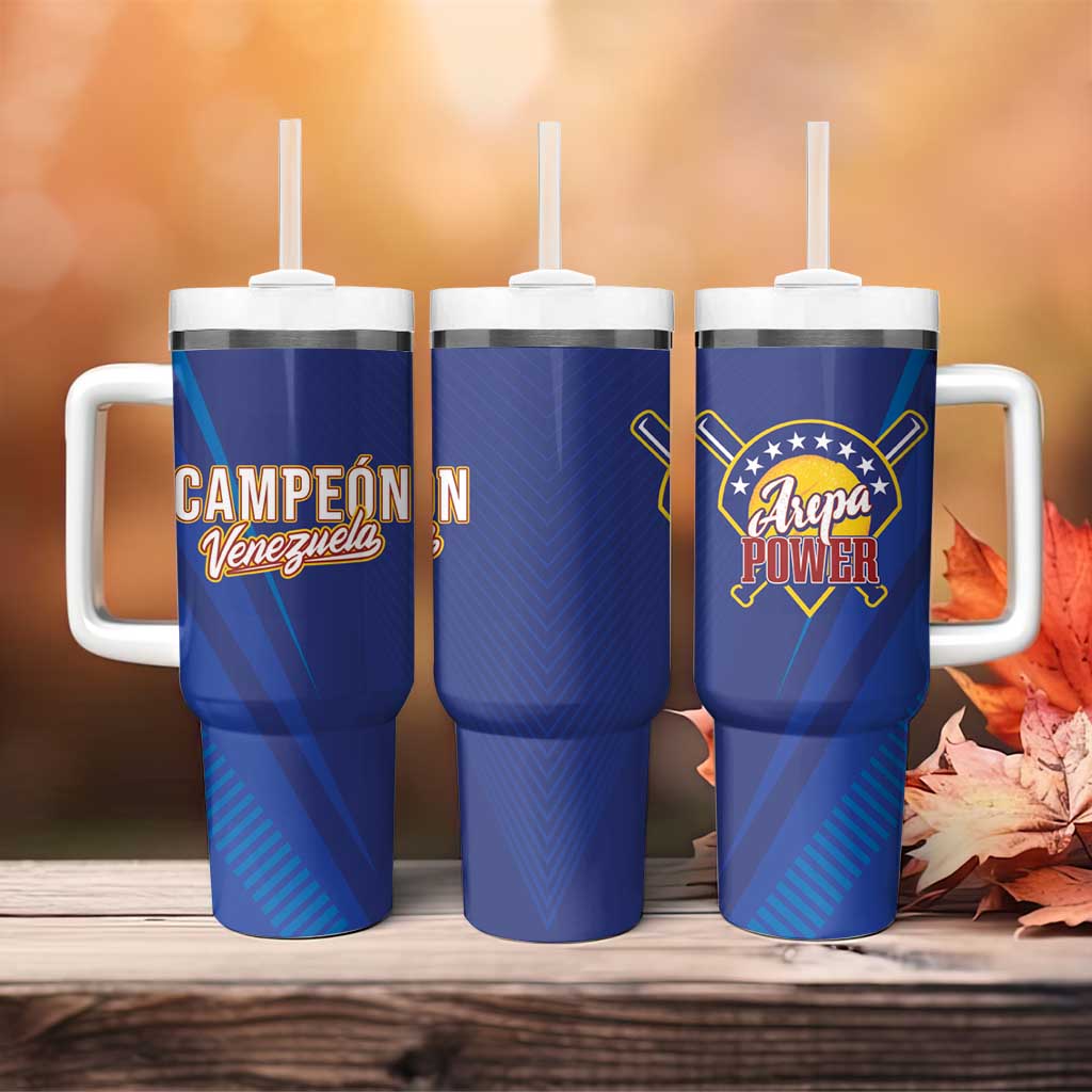 Venezuela Baseball Campeon Tumbler With Handle Arepa Powers