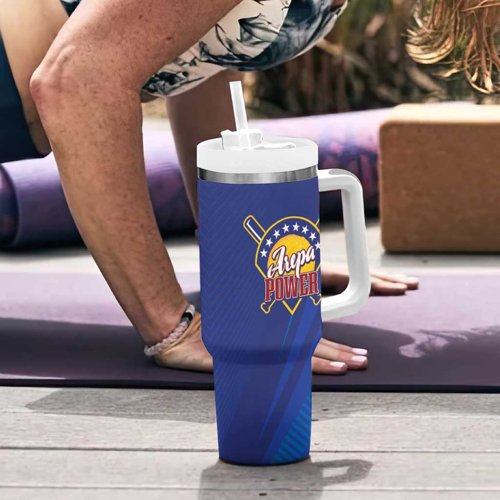 Venezuela Baseball Campeon Tumbler With Handle Arepa Powers