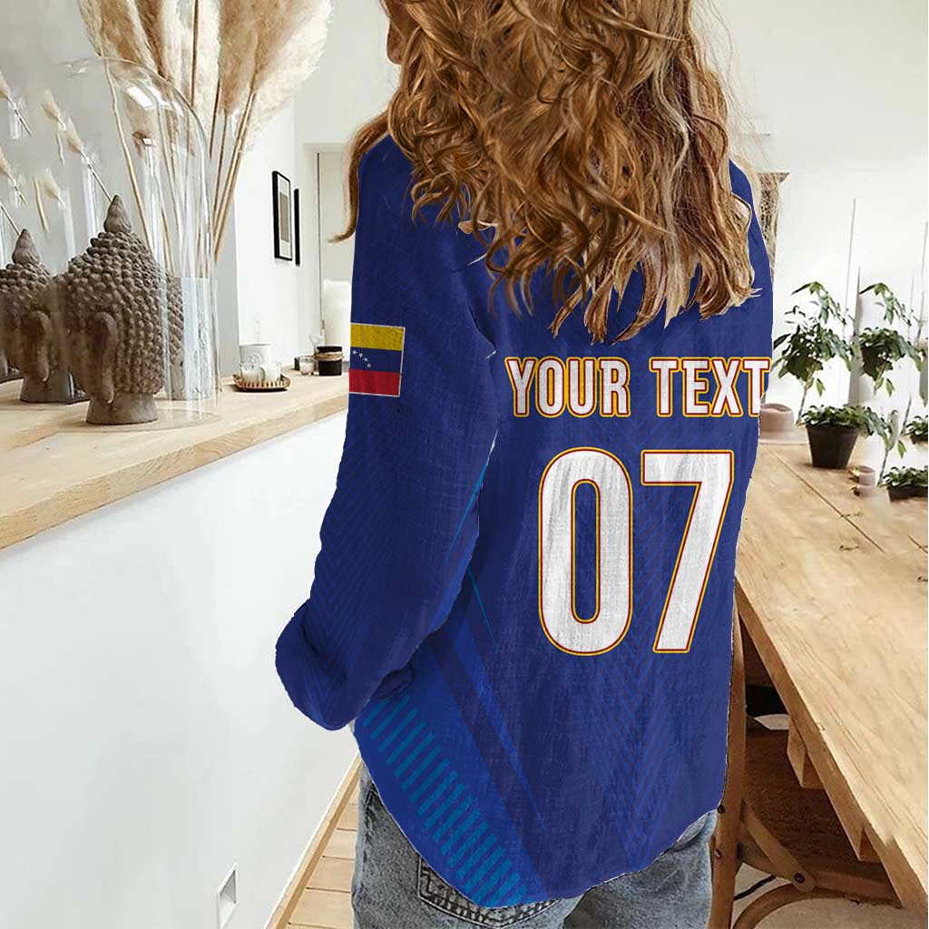 Venezuela Baseball Campeon Custom Women Casual Shirt Arepa Powers