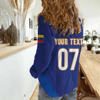 Venezuela Baseball Campeon Custom Women Casual Shirt Arepa Powers