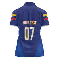 Venezuela Baseball Campeon Custom Women Polo Shirt Arepa Powers