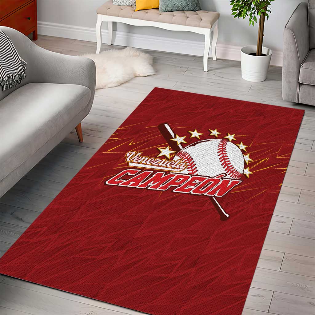 Venezuela Baseball Area Rug Campeon - Making History