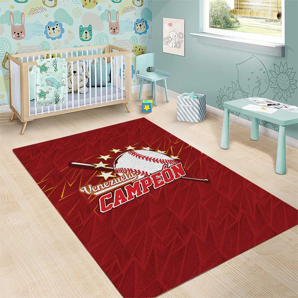 Venezuela Baseball Area Rug Campeon - Making History