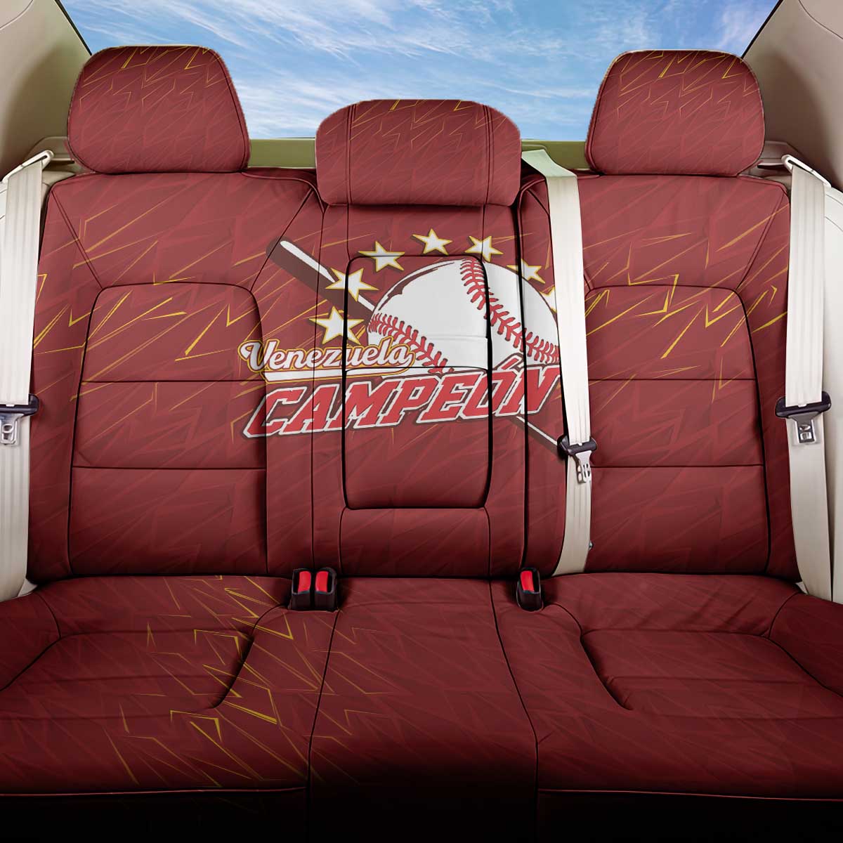 Venezuela Baseball Back Car Seat Cover Campeon - Making History