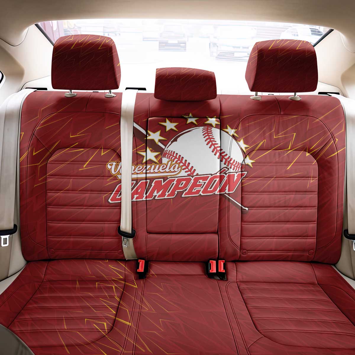 Venezuela Baseball Back Car Seat Cover Campeon - Making History