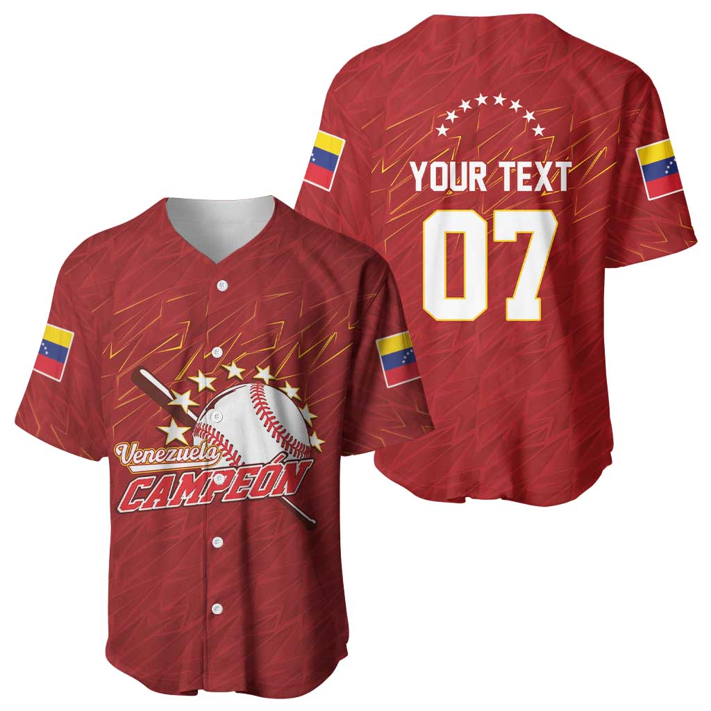 Venezuela Baseball Custom Baseball Jersey Campeon - Making History