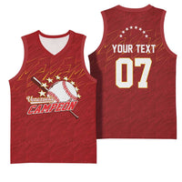 Venezuela Baseball Custom Basketball Jersey Campeon - Making History