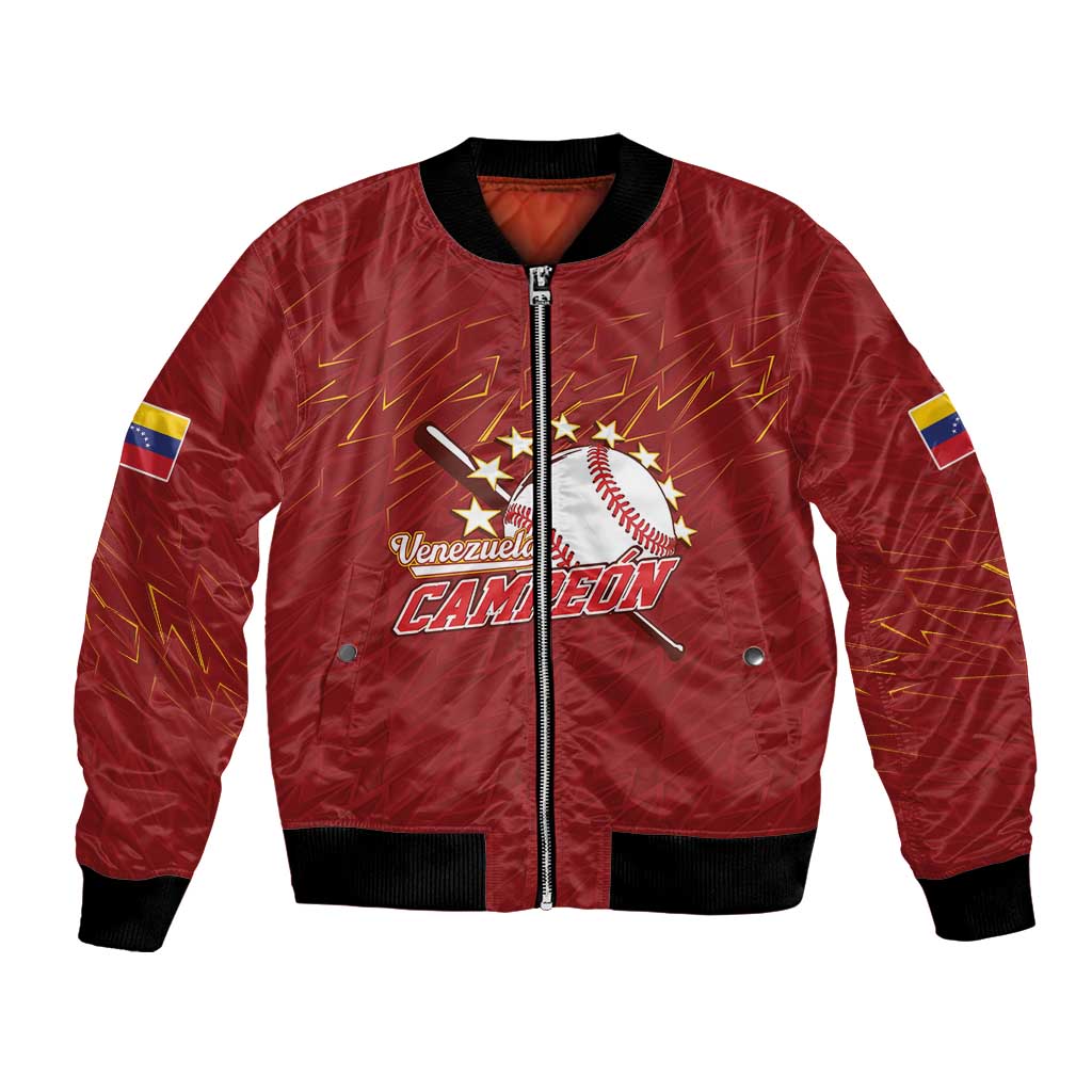Venezuela Baseball Custom Bomber Jacket Campeon - Making History