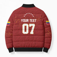 Venezuela Baseball Custom Bomber Puffer Jacket Campeon - Making History