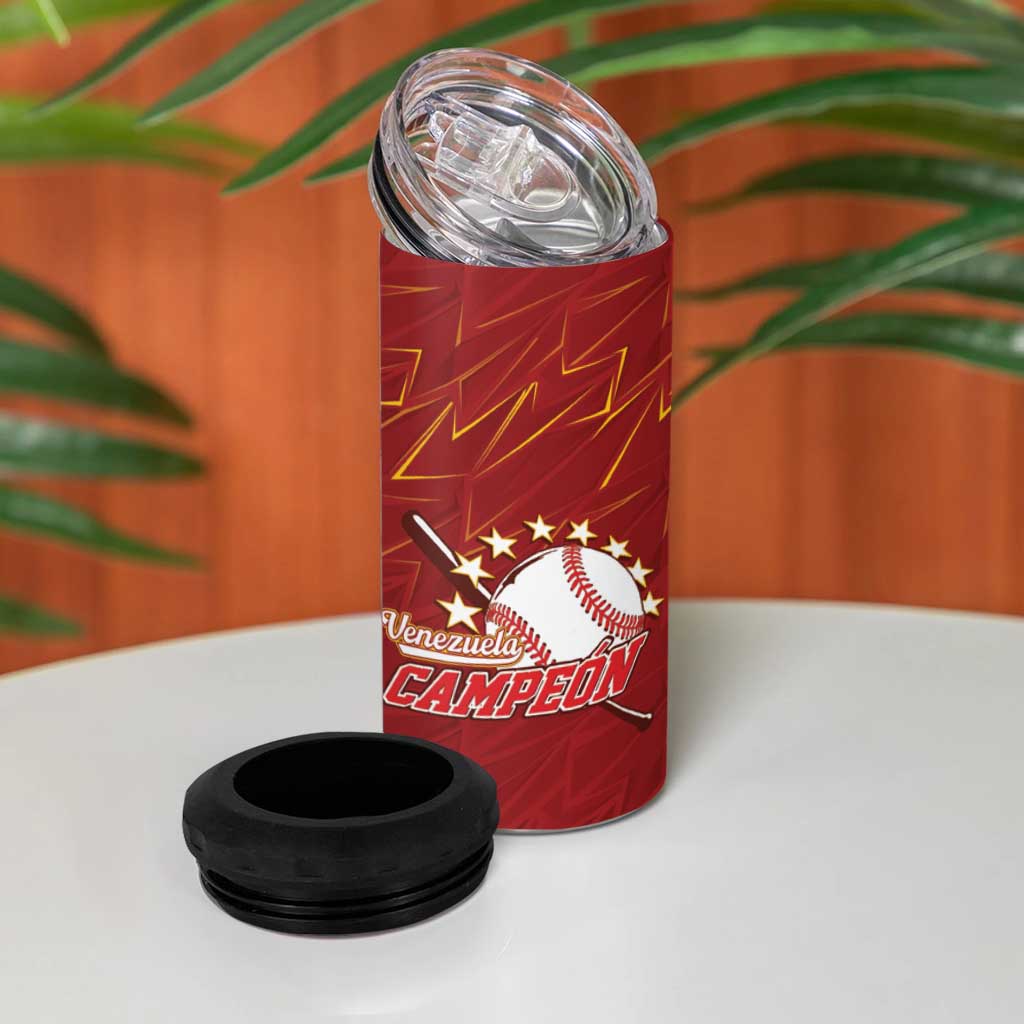 Venezuela Baseball 4 in 1 Can Cooler Tumbler Campeon - Making History