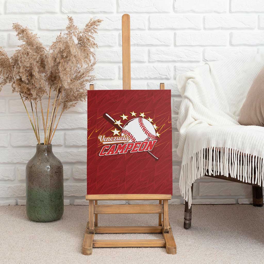 Venezuela Baseball Canvas Wall Art Campeon - Making History