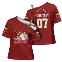 Venezuela Baseball Custom Cross Shoulder Shirt Campeon - Making History