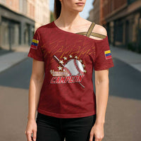 Venezuela Baseball Custom Cross Shoulder Shirt Campeon - Making History