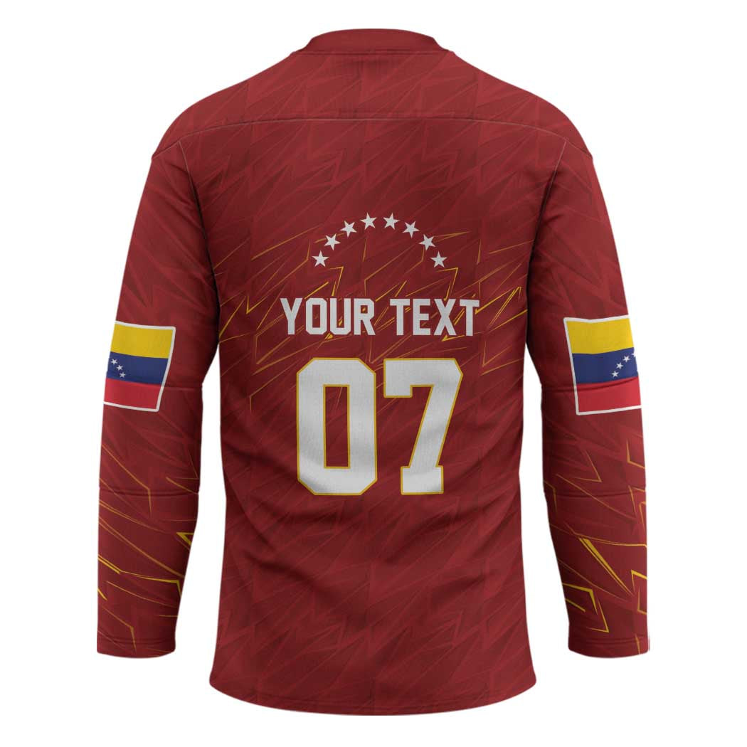 Venezuela Baseball Custom Hockey Jersey Campeon - Making History