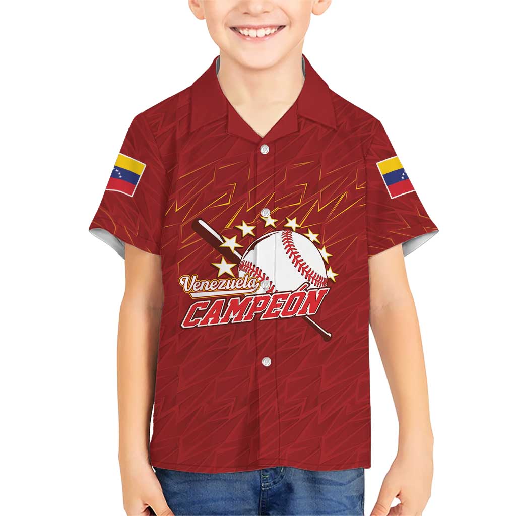 Venezuela Baseball Custom Kid Hawaiian Shirt Campeon - Making History