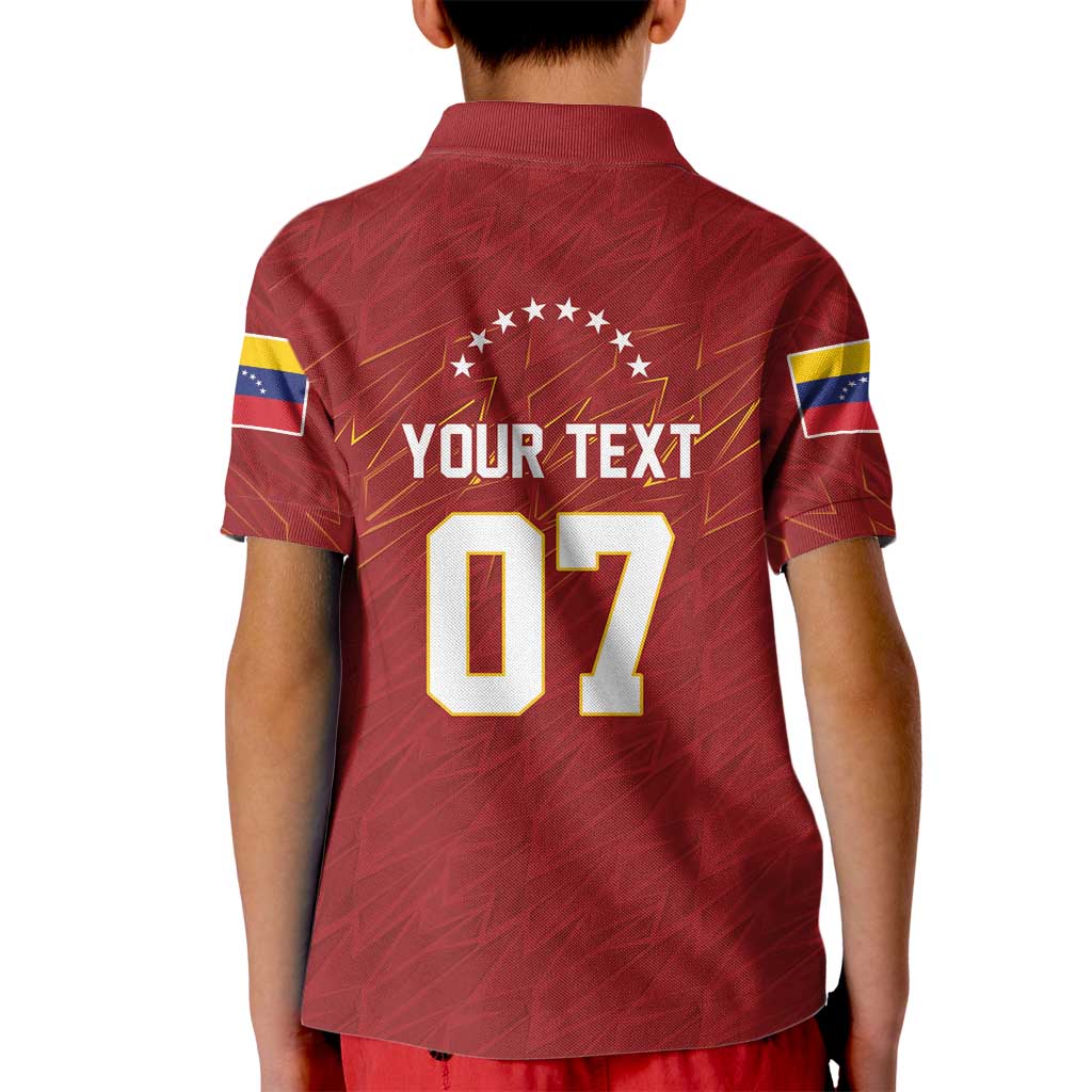 Venezuela Baseball Custom Kid Polo Shirt Campeon - Making History