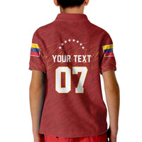 Venezuela Baseball Custom Kid Polo Shirt Campeon - Making History