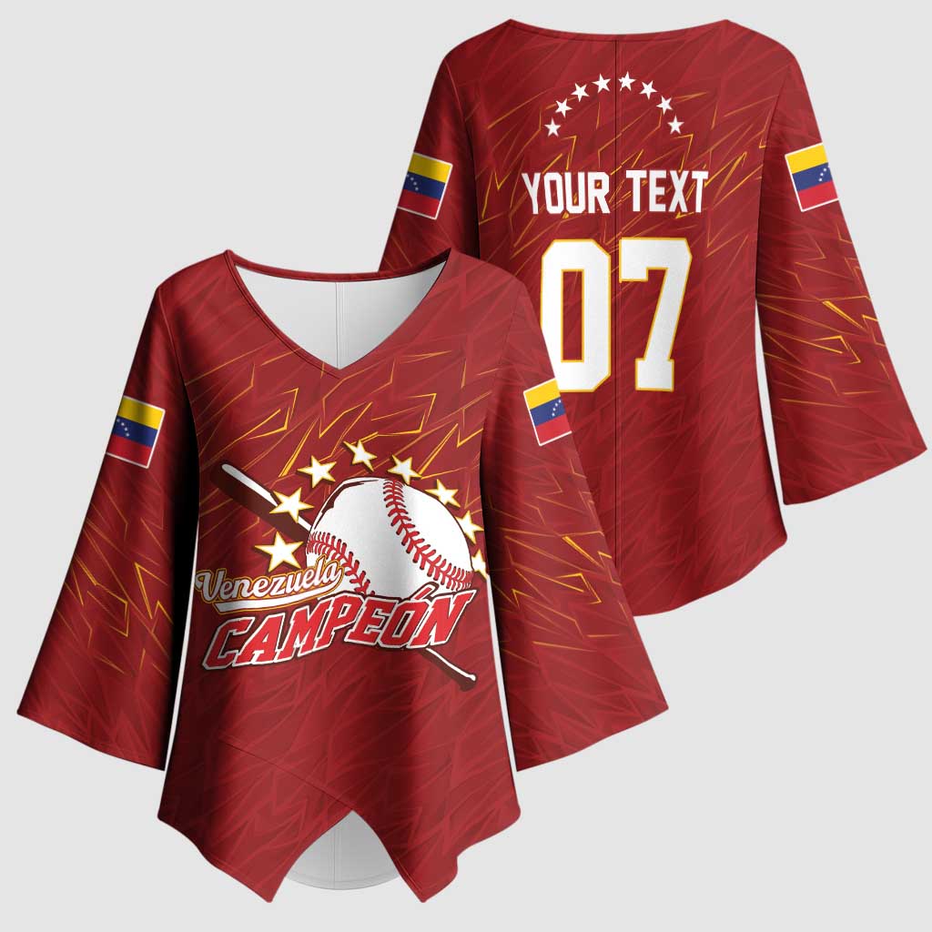 Venezuela Baseball Custom Kimono Sleeve Blouse Campeon - Making History