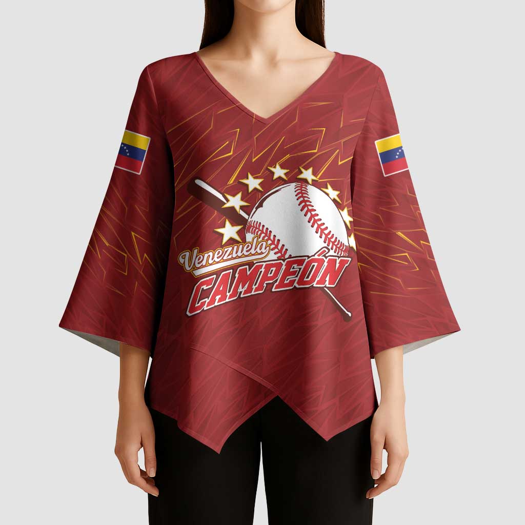 Venezuela Baseball Custom Kimono Sleeve Blouse Campeon - Making History