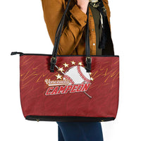 Venezuela Baseball Leather Tote Bag Campeon - Making History