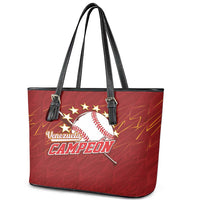 Venezuela Baseball Leather Tote Bag Campeon - Making History