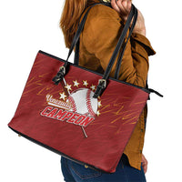 Venezuela Baseball Leather Tote Bag Campeon - Making History