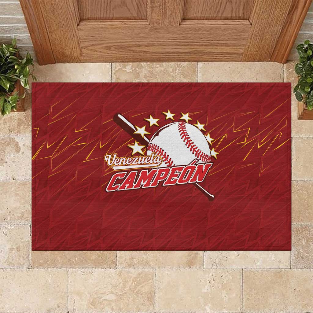 Venezuela Baseball Rubber Doormat Campeon - Making History