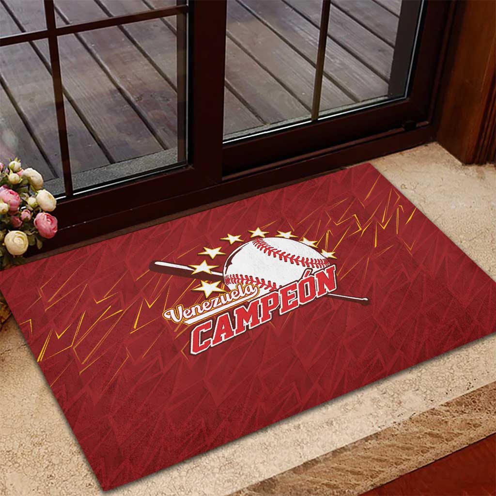 Venezuela Baseball Rubber Doormat Campeon - Making History