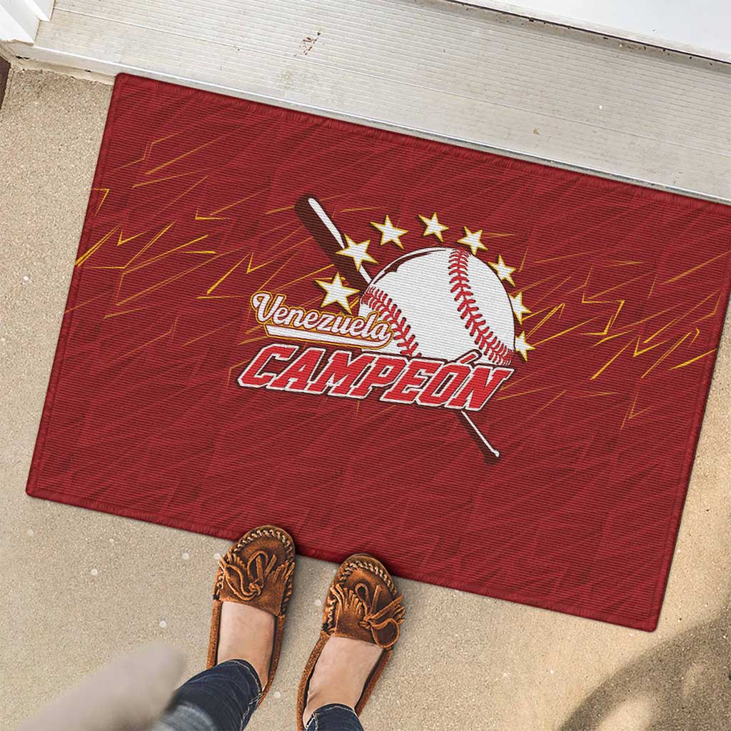 Venezuela Baseball Rubber Doormat Campeon - Making History