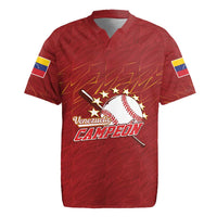 Venezuela Baseball Custom Rugby Jersey Campeon - Making History
