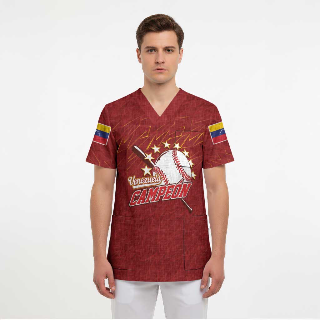 Venezuela Baseball Custom Scrub Top Campeon - Making History