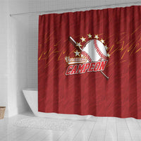 Venezuela Baseball Shower Curtain Campeon - Making History
