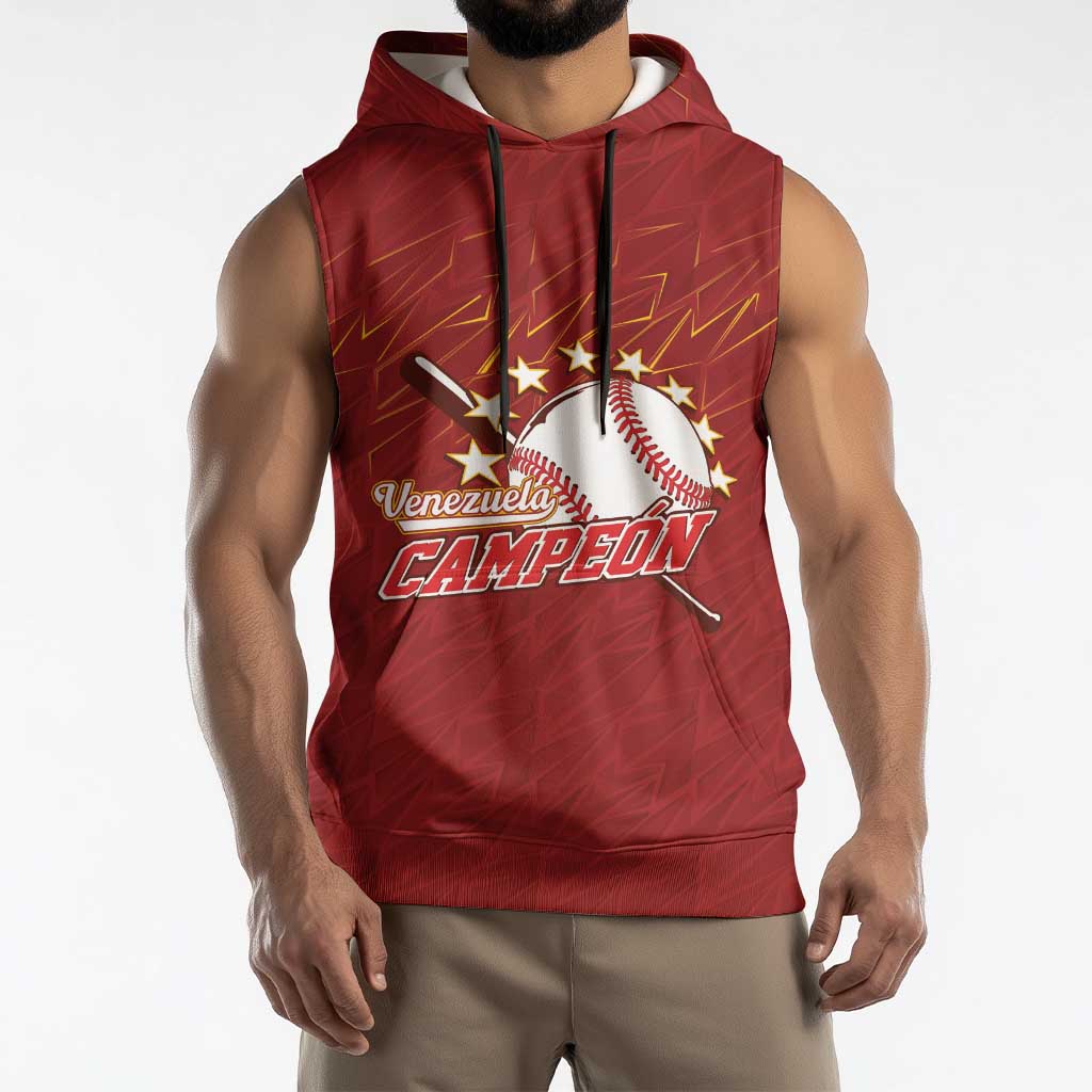 Venezuela Baseball Custom Sleeveless Hoodie Campeon - Making History
