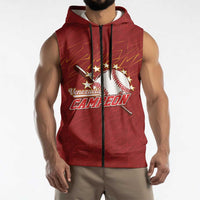 Venezuela Baseball Custom Sleeveless Zip Hoodie Campeon - Making History