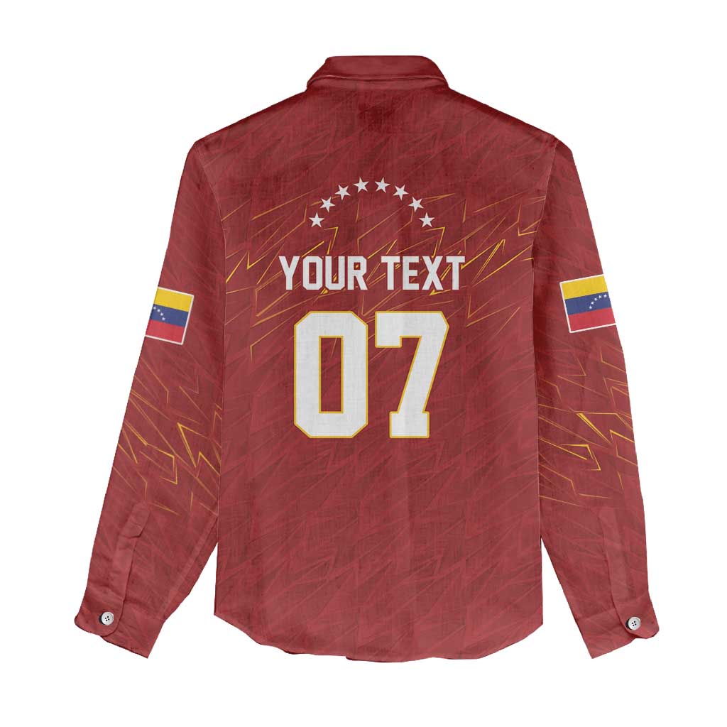 Venezuela Baseball Custom Women Casual Shirt Campeon - Making History