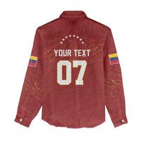 Venezuela Baseball Custom Women Casual Shirt Campeon - Making History