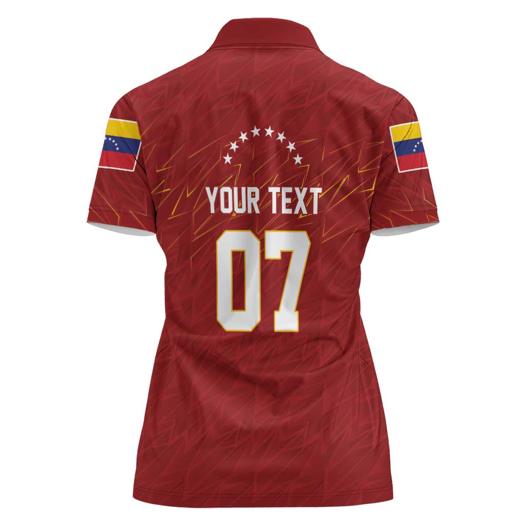 Venezuela Baseball Custom Women Polo Shirt Campeon - Making History
