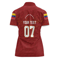 Venezuela Baseball Custom Women Polo Shirt Campeon - Making History