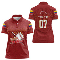 Venezuela Baseball Custom Women Polo Shirt Campeon - Making History