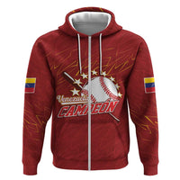 Venezuela Baseball Custom Zip Hoodie Campeon - Making History